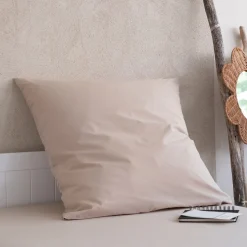 Taie d'oreiller enfant en coton 65x65cm - beige alpilles