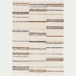 Tapis à motif strié 120x170cm - beige
