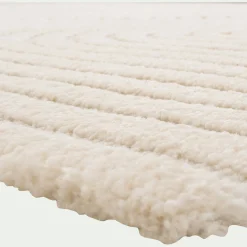 Tapis à motifs circulaires 160x230cm - blanc écru