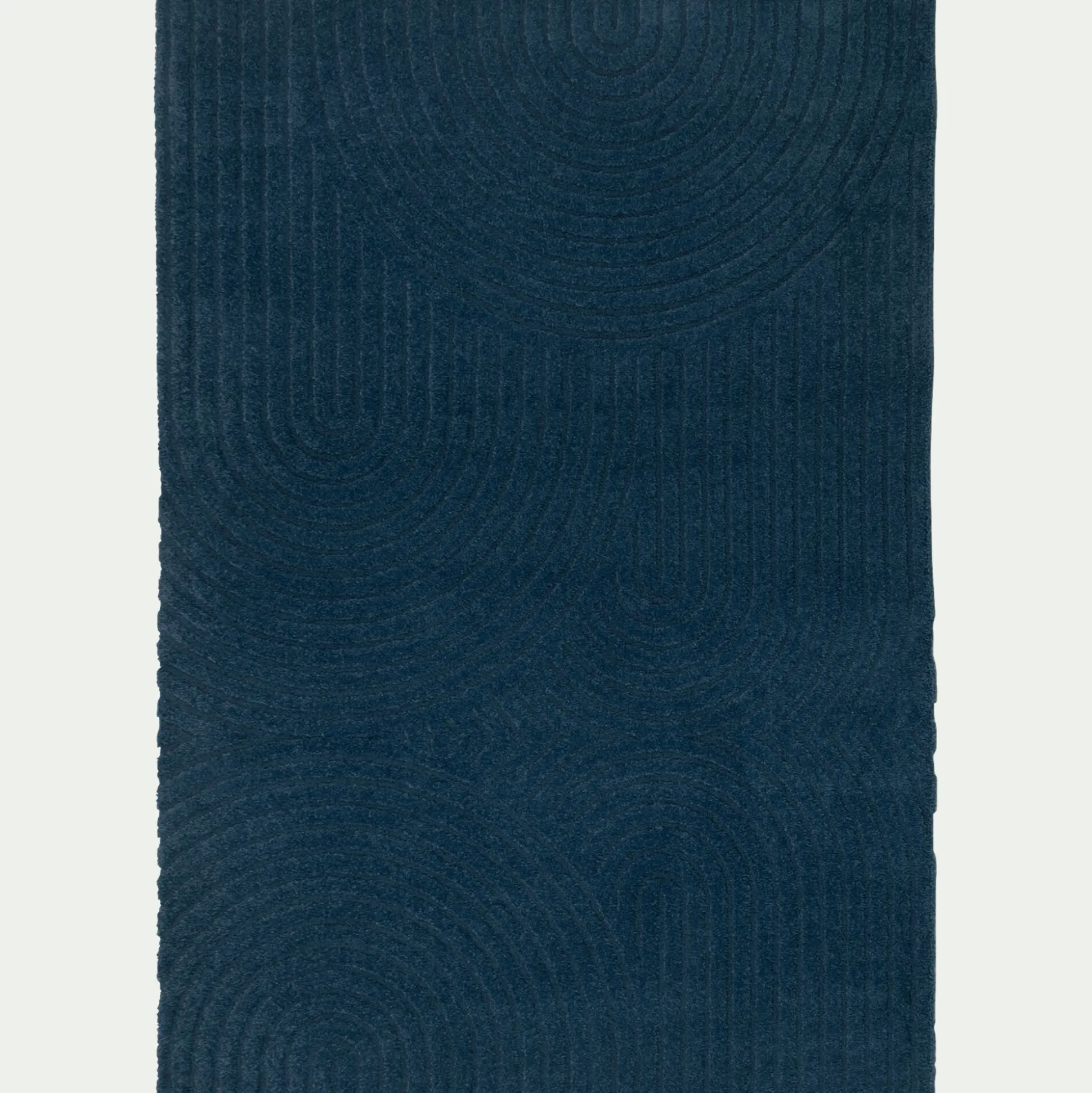 Tapis à motifs circulaires 200x290cm - bleu ceou