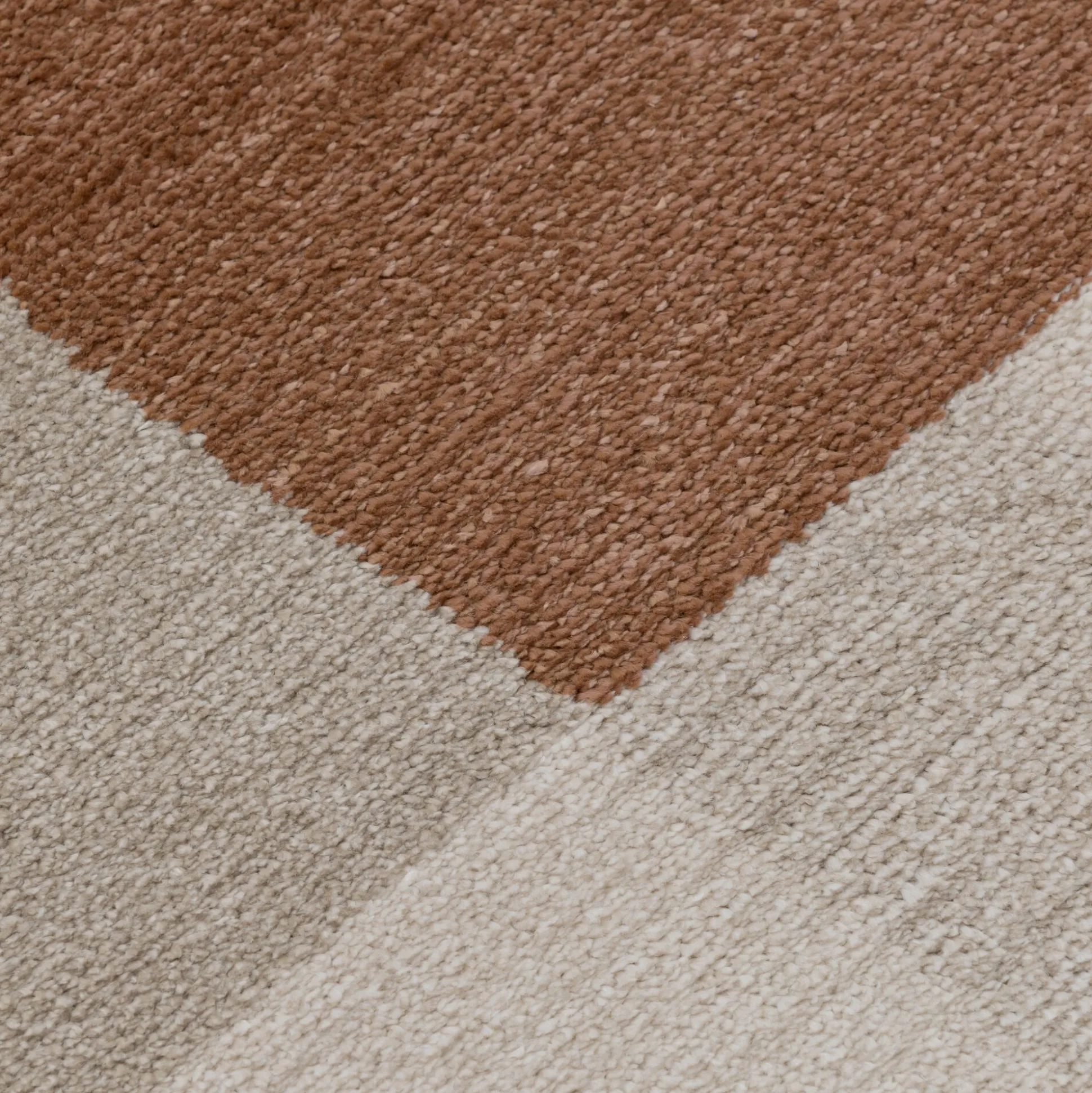 Tapis à motifs géométriques - beige 120x170cm