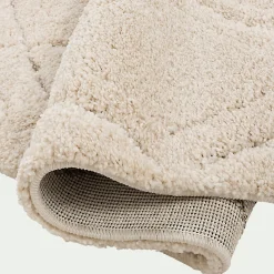 Tapis à poils longs style berbère 160x230cm - blanc