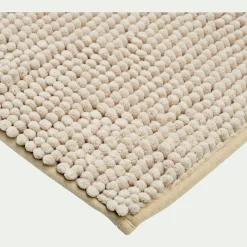 Tapis de bain antidérapant 50x80cm - beige roucas