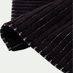 Tapis de bain en coton - noir 50x80cm