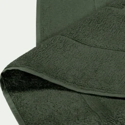Tapis de bain en coton - vert cèdre 60x110cm