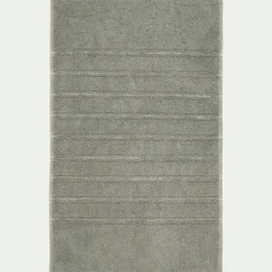 Tapis de bain en coton - vert olivier 50x80 cm