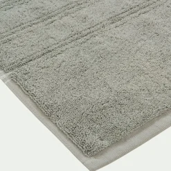Tapis de bain en coton - vert olivier 50x80 cm