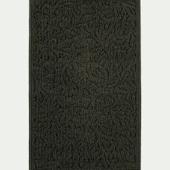 Tapis de bain en coton jacquard 50x80cm - vert cèdre