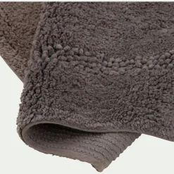 Tapis de bain en coton 50x80cm - gris restanque