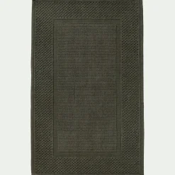 Tapis de bain jacquard en coton 50x80cm - vert cèdre