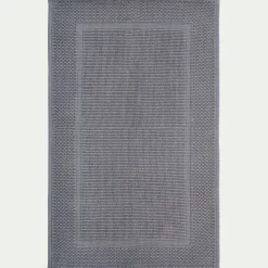 Tapis de bain jacquard en coton 60x100cm - gris restanque