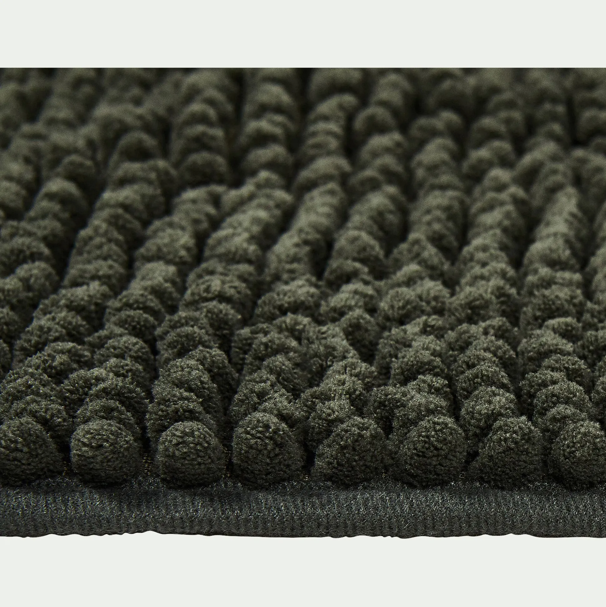 Tapis de bain rectangulaire antidérapant 50x120cm - vert cèdre