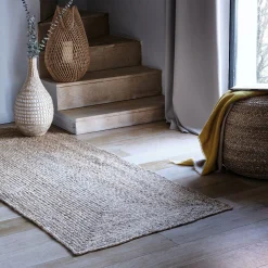 Tapis de couloir en jute - naturel 80x200cm
