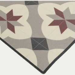 Tapis de cuisine anti-dérapant en vinyle - beige 50x80cm