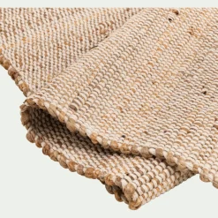 Tapis en jute et coton 140x200cm - naturel