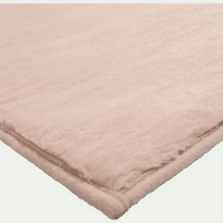 Tapis imitation fourrure - rose argile 150x200cm