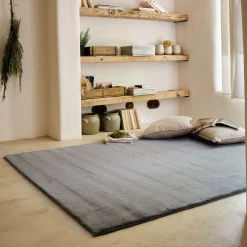 Tapis imitation fourrure - gris restanque 150x200cm