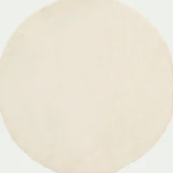 Tapis imitation fourrure - beige D120cm