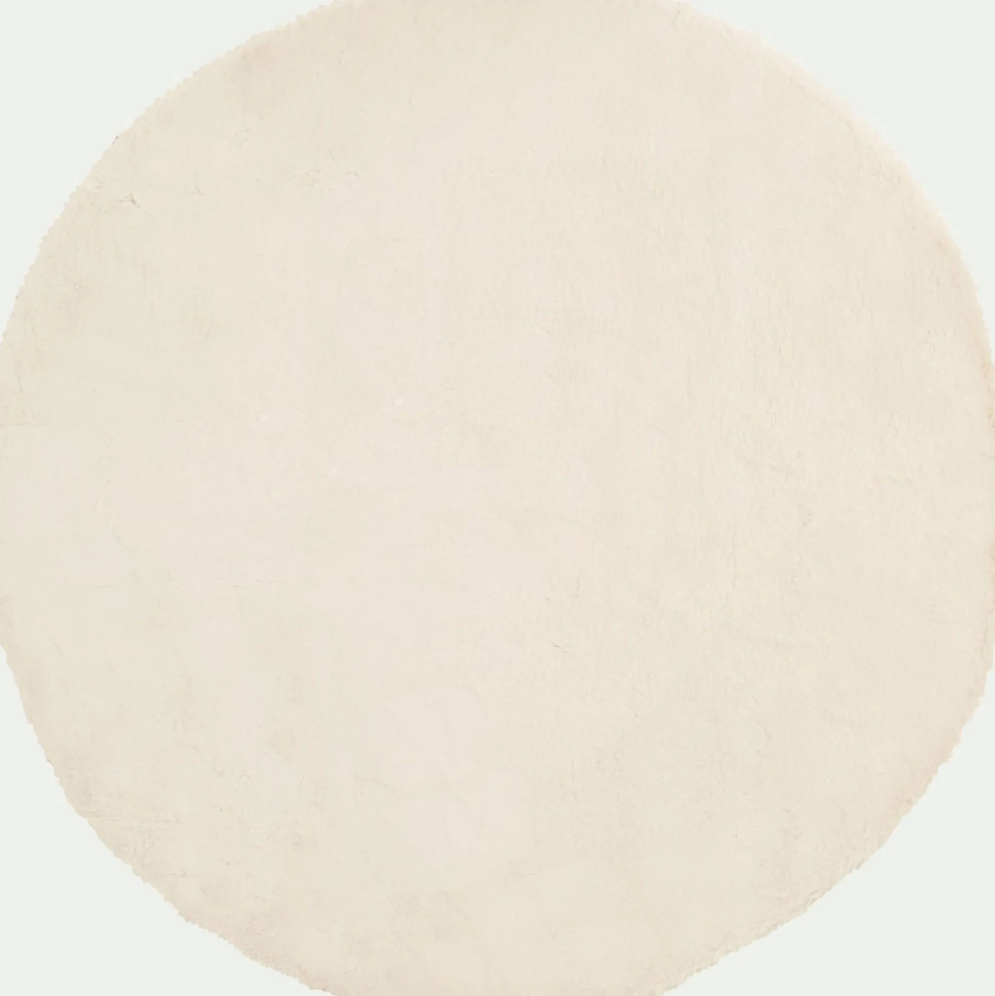 Tapis imitation fourrure - beige D120cm
