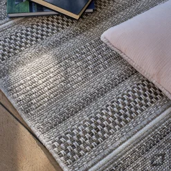 Tapis intérieur et extérieur à motifs - marron 120x170cm