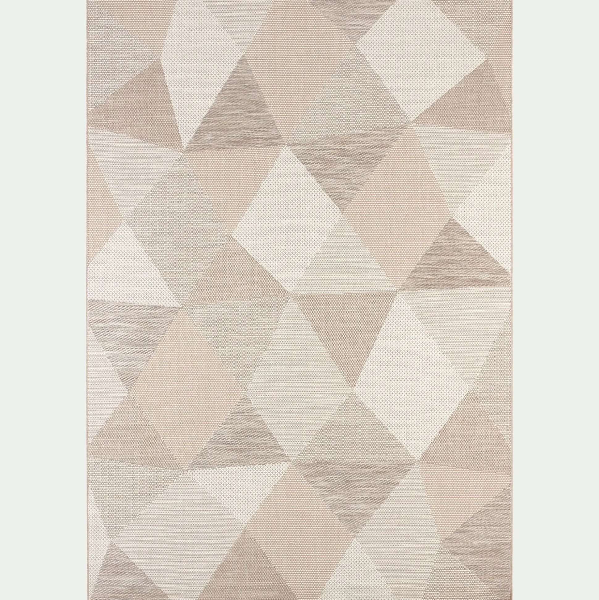 Tapis intérieur et extérieur à motifs 200x290cm - beige