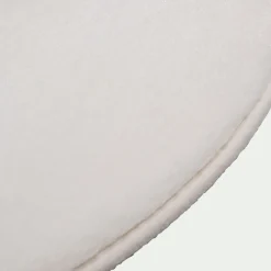 Tapis rond imitation fourrure - blanc ventoux D70cm