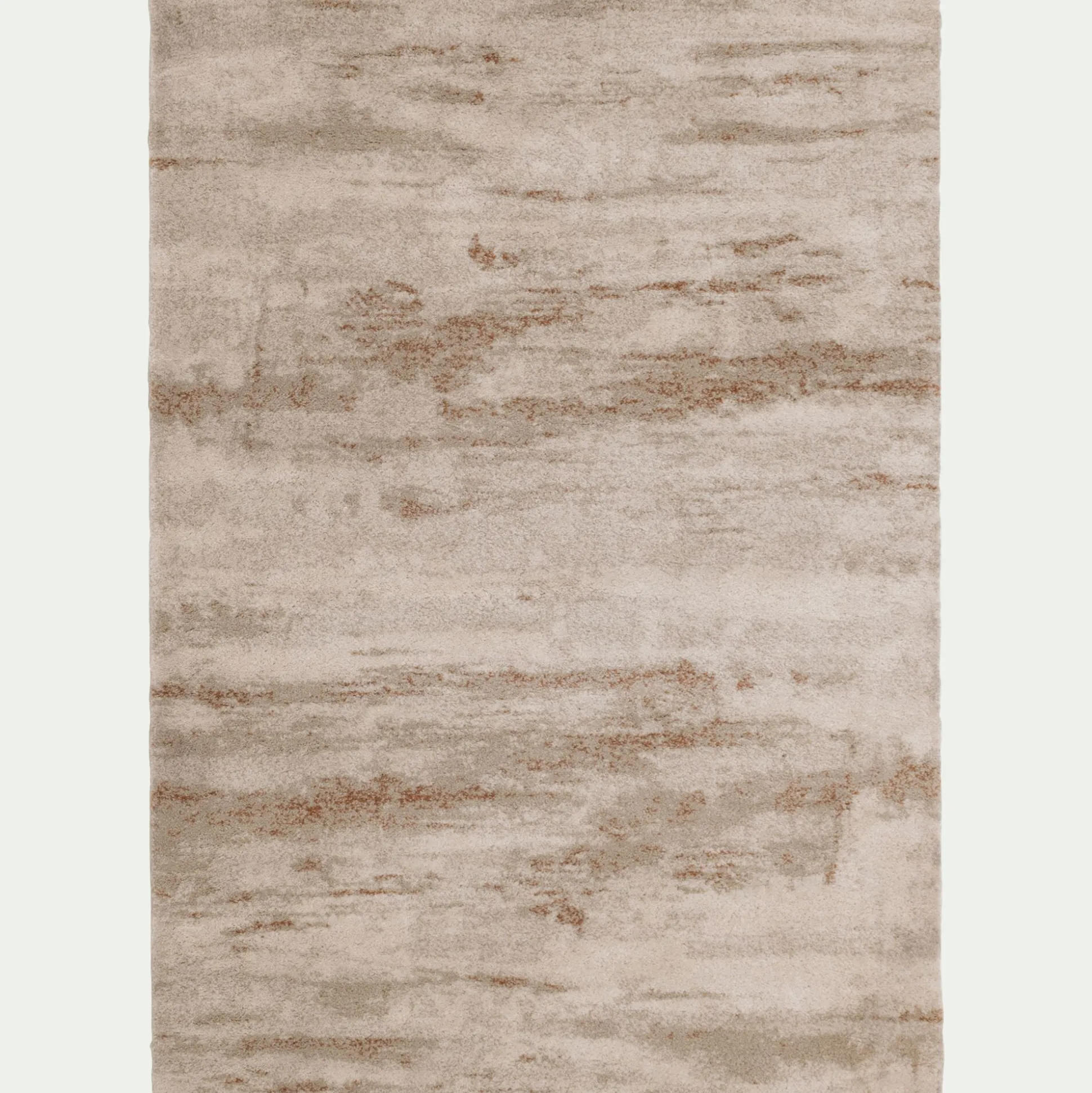 Tapis shaggy à motifs 120x170cm - beige