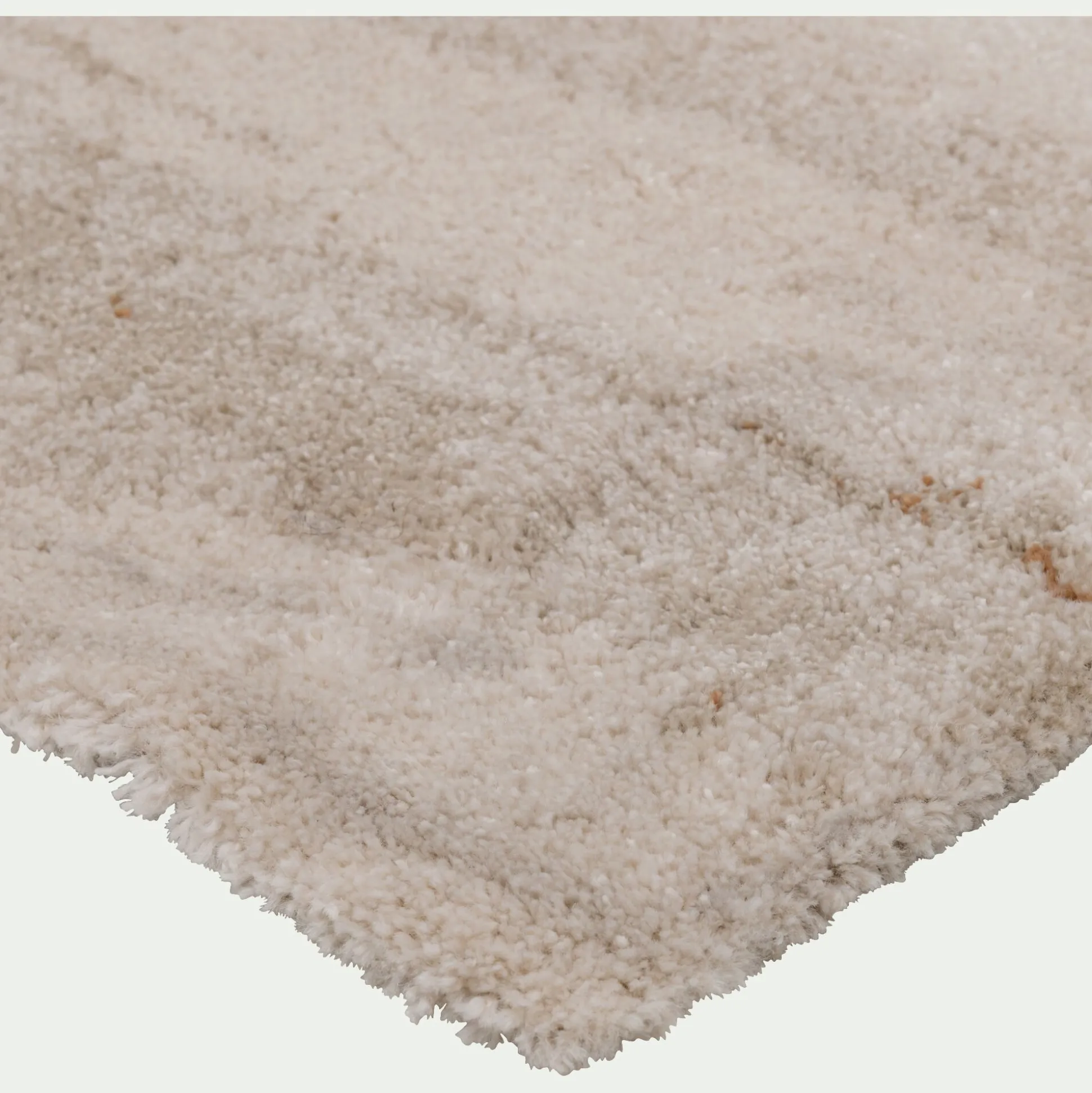 Tapis shaggy à motifs 120x170cm - beige