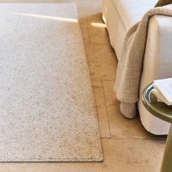Tapis synthétique en 160x230cm - blanc écru