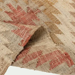 Tapis tissé en jute et coton - beige 200x290cm