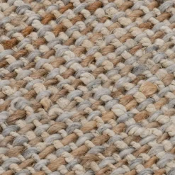 Tapis tressé en jute - naturel 120x170cm