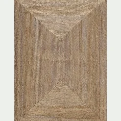 Tapis tressé en jute - naturel 200x290cm