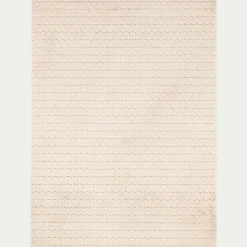 Tapis tressé 120x170cm - blanc écru