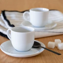 Tasse avec sous-tasse en porcelaine qualité hôtelière blanc 12cl