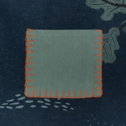 Tente de lit enfant à motifs sous-bois - bleu