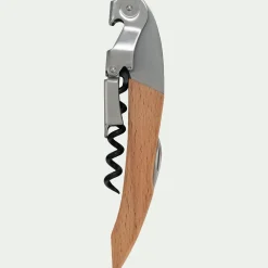 Tire-bouchon à double levier en inox - naturel