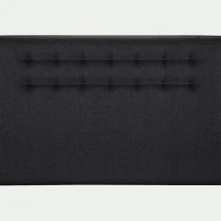 Tête de lit boutonnée en tissu - gris anthracite L190cm