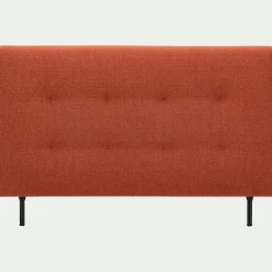 Tête de lit capitonnée en tissu L182cm - terracotta