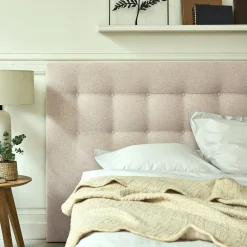 Tête de lit capitonnée en tissu L160cm - beige