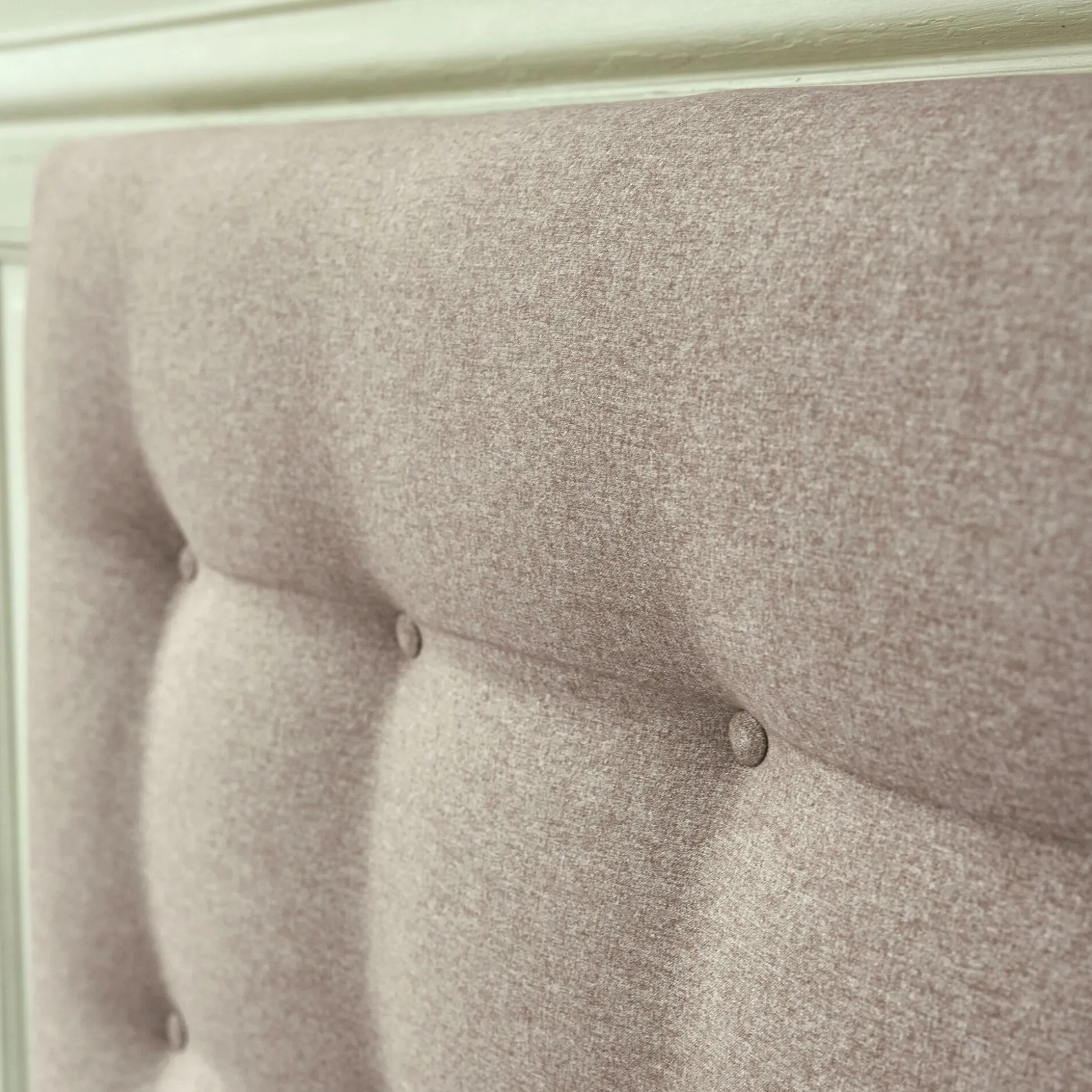 Tête de lit capitonnée en tissu L160cm - beige