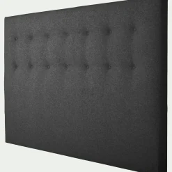 Tête de lit capitonnée en tissu L140cm - gris couture