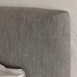 Tête de lit dosseret tapissier en tissu épais 160cm - gris granite
