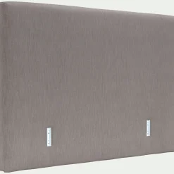 Tête de lit dosseret tapissier en tissu épais 160cm - gris granite