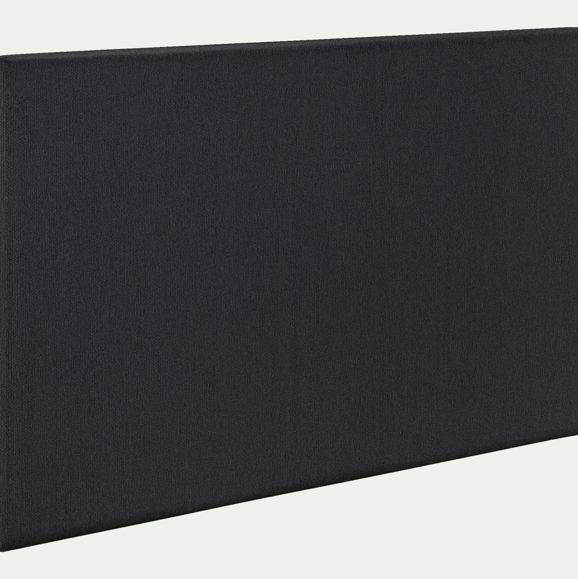 Tête de lit droite en tissu - gris anthracite L190cm
