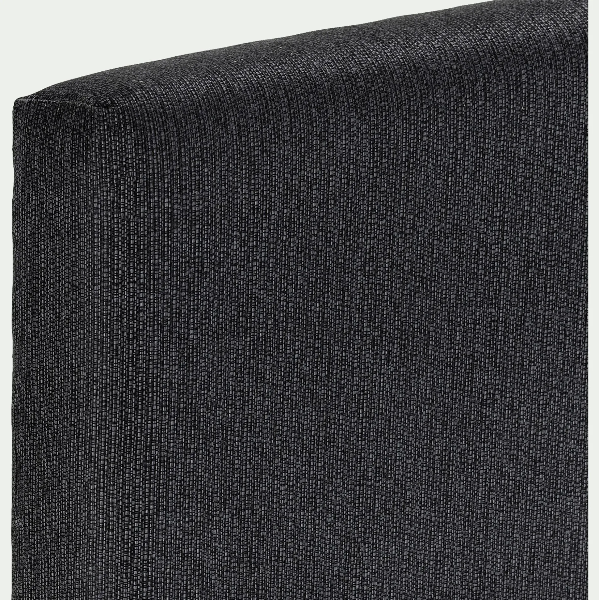 Tête de lit droite en tissu - gris anthracite L190cm