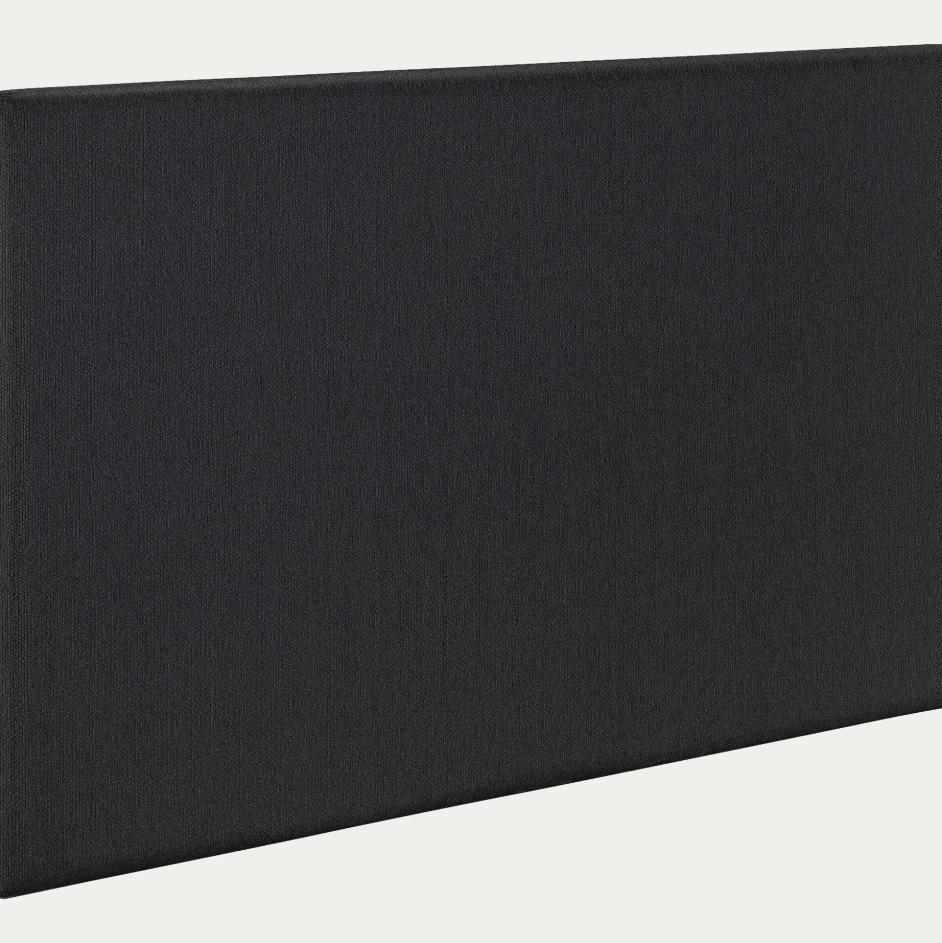 Tête de lit droite en tissu - gris anthracite L190cm