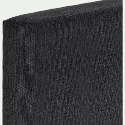 Tête de lit droite en tissu - gris anthracite L190cm