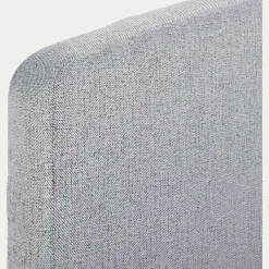 Tête de lit droite en tissu L190cm - gris clair