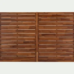 Tête de lit en acacia massif - bois foncé L160cm