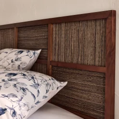 Tête de lit en acajou L170cm - bois foncé